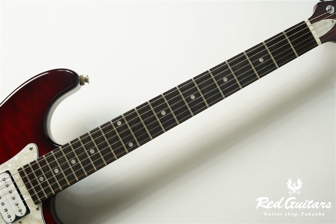 MD Guitars G7-Q - See-through Red | Red Guitars Online Store